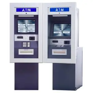 Two atm machines are shown side by side.